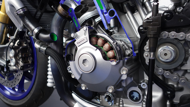 Illustration for article titled Yamaha Sliced An R1 M In Half To Spill Its Guts